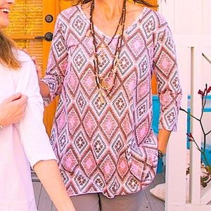 Fresh Produce Diamonds Santa Barbara Top S White